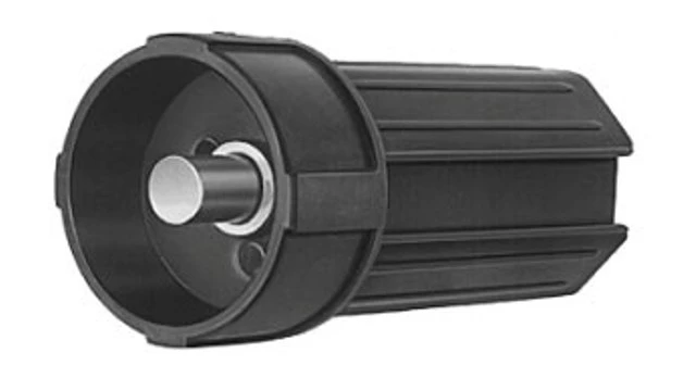 Mini-Walzenkapsel  8 Kant SW 40 110 mm lang, mit Innenzapfen zur Aufnahme von Mini-Arretier- und Gurtscheiben