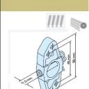 Markisenhalter M6 ohne Zentrierrand für Steckzapfen 3/20  für Becker Rohrmotoren  Baureihe R7 – R50 bis 40Nm