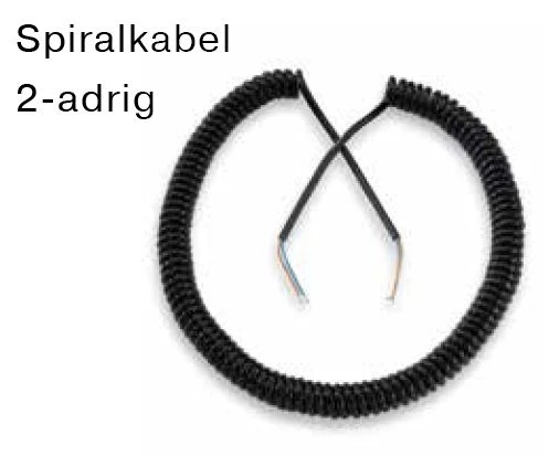 Becker - Spiralkabel 2-adrig Zur flexiblen Verbindung von Kabelklemmdose an Tor und Steuerung