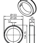 Adapterset für Rundrohr 133 x 2 , für Rohrmotoren Becker Baureihe L Serie 