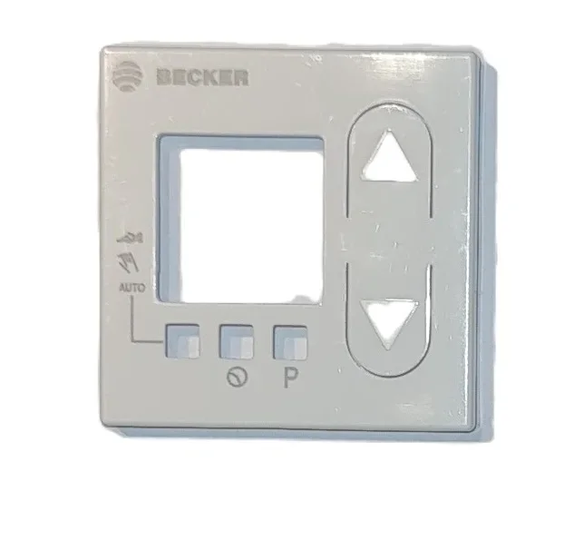 Becker C-Scheibe für TimeControl Zeitschaltuhr U26, 55 x 55 mm, alpinweiß (reinweiß) für Gira SYSTEM 55