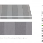 Markisentuch Multi und Blockstreifen ,Granit - Grau UPF 50+, Acryl 2, Stoff-Nr. 11968