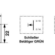 Schalteinsatz, Micro-Taster, (1 Öffner), 600.MO11.00, für Drucktaster KDT/RDT/J/S