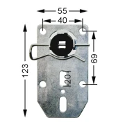 WTS - Neubau- Fertigkastenlager  DM-L025 für Rohrmotoren  Ø 45 mm Serie DM - DMF - ME